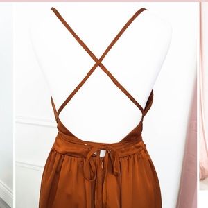 Bronze/Copper Maxi Dress